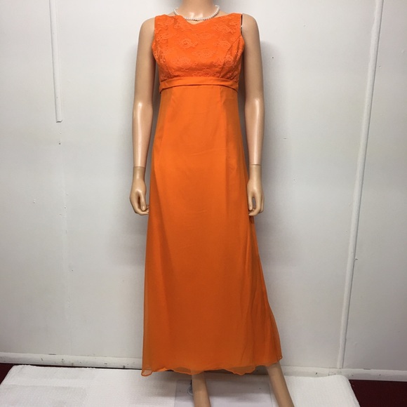 Nadine Orange Formal Maxi Dress - Picture 12 of 16